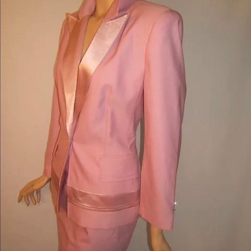 ESCADA Women 38/6/M TUXIDO SILK WOOL 2 Front Buttons Blazer/Skt Suit. Stunning!! - Picture 11 of 13